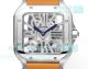 THB Factory Replica Cartier Santos de Cartier Skeleton 39.8mm Orange Leather Strap Watch (3)_th.jpg